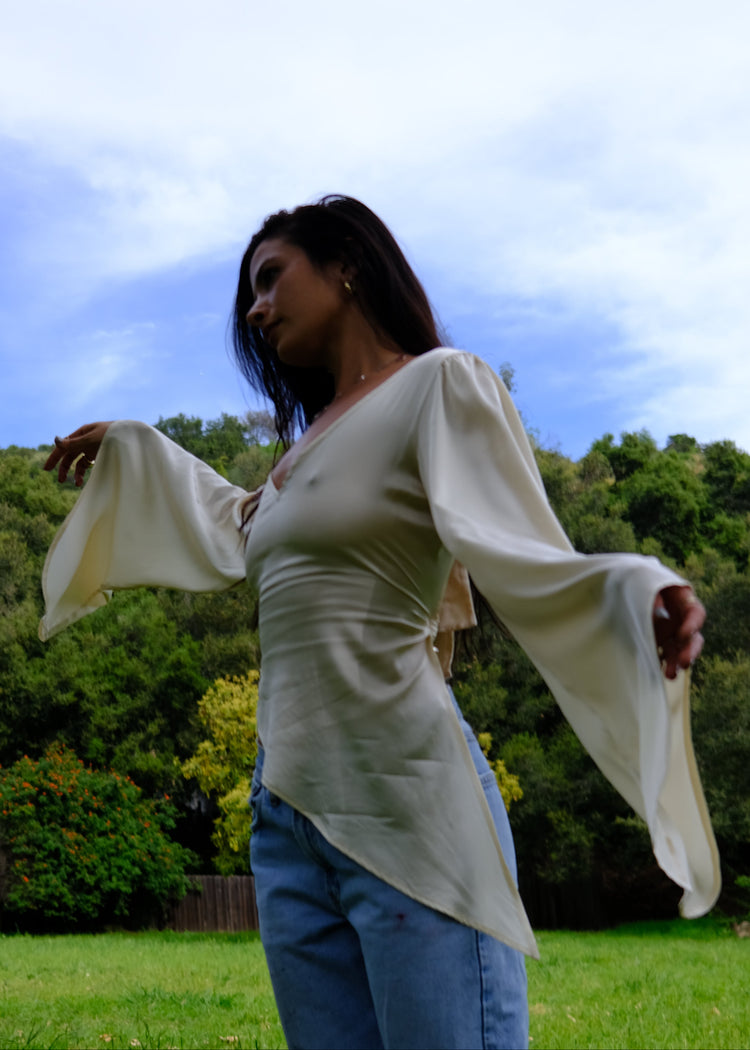 Model in cloud top