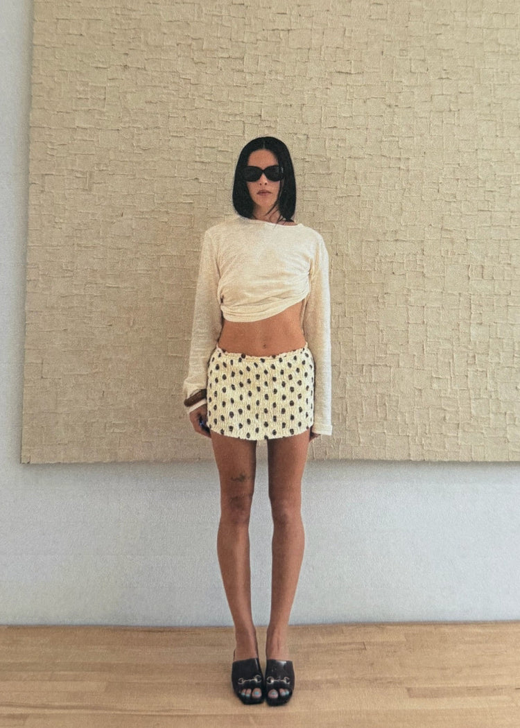 model wearing magic skort henna dot main photo