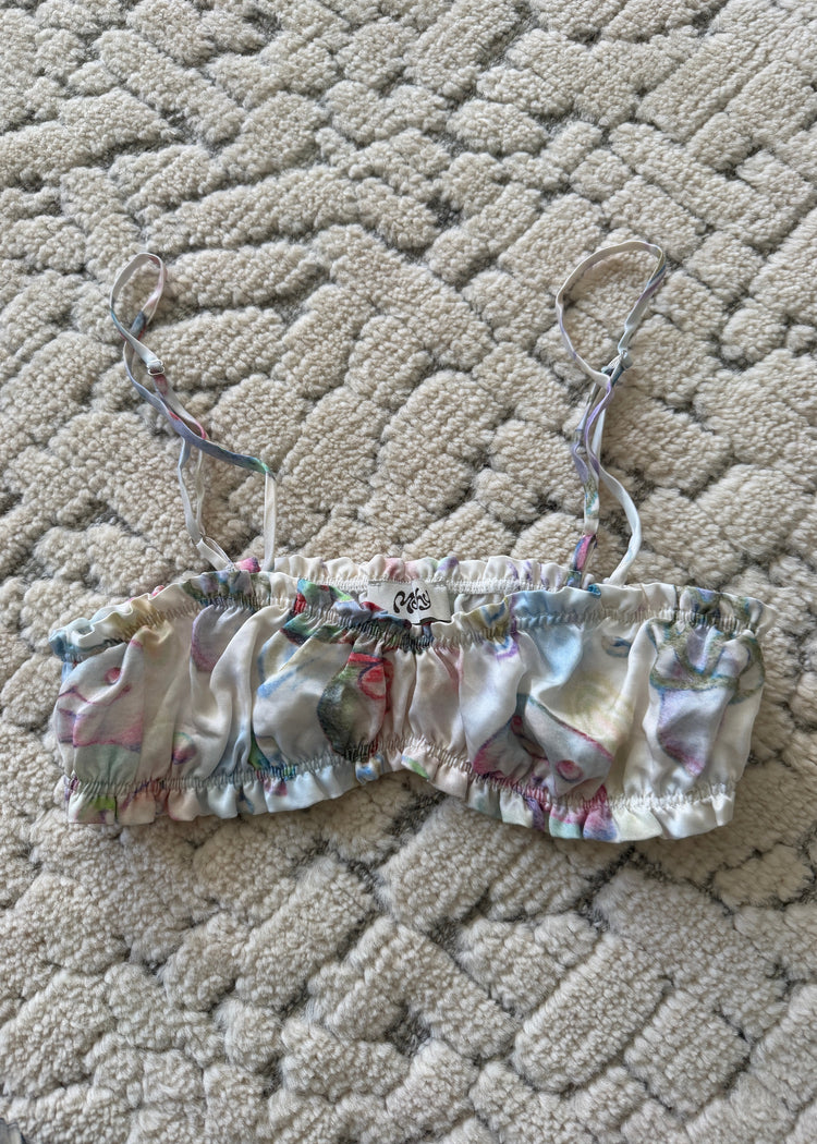 Veil bra in cupro multicolor flat photo