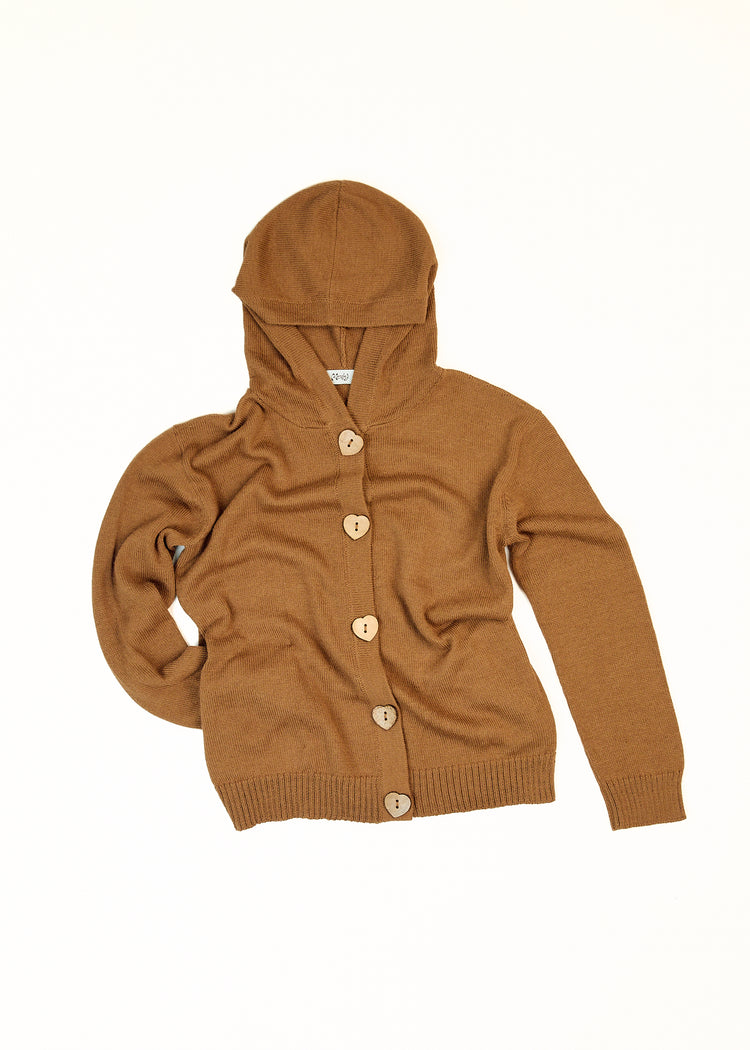 Camel cardigan flat photo