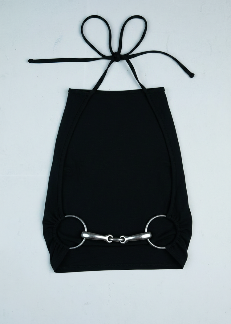 Bit top in black, flat photo
